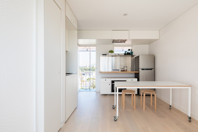 Áp dụng cách thiết kế của người Nhật, căn hộ 24m² trở nên rộng rãi và thoáng mát đến khó tin - Ảnh 5.