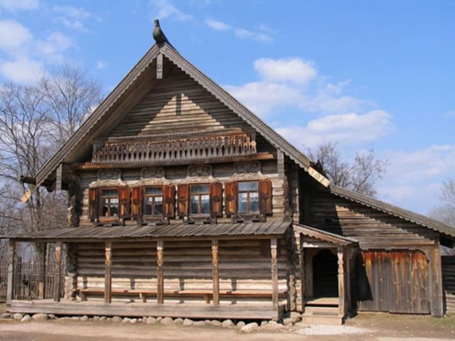 Nhà ở truyền thống của Nga (Nguồn: www.rusmoose.com)