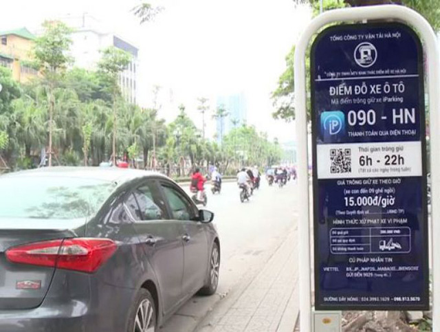 Hệ thống I-Parking trên 2 con phố ở Hà Nội