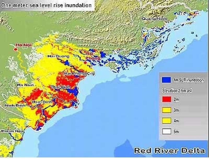 Khả năng ngập nước tại Việt Nam (theo dự báo của ICEM)