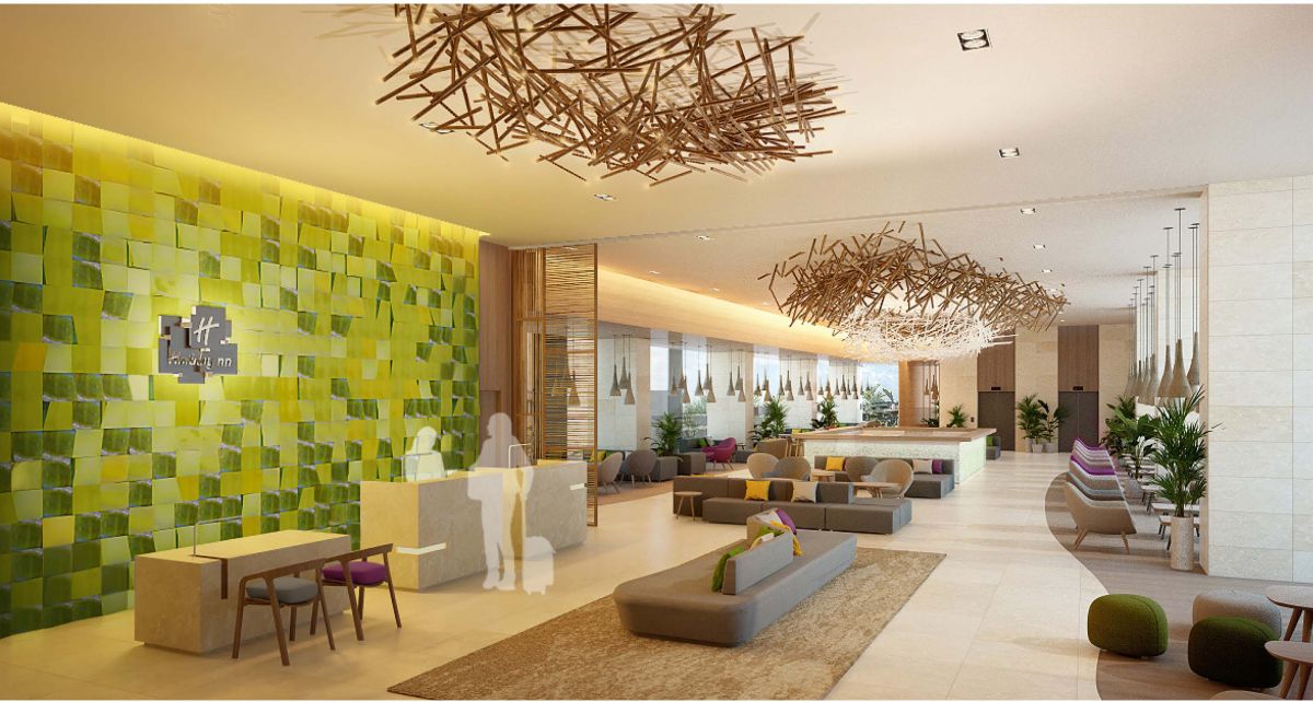    Toà tháp A là khách sạn quốc tế Holiday Inn & Suites Saigon Airport với 350 phòng theo tiêu chuẩn 5 sao.