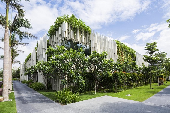  Naman Spa (Đà Nẵng) - Giải Bạc Giải thưởng Kiến trúc Quốc Gia 2016 với các tiêu chí bám sát tiêu chí của xu hướng Kiến trúc xanh
