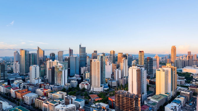 Thủ đô Manila đông đúc của Phillipines.