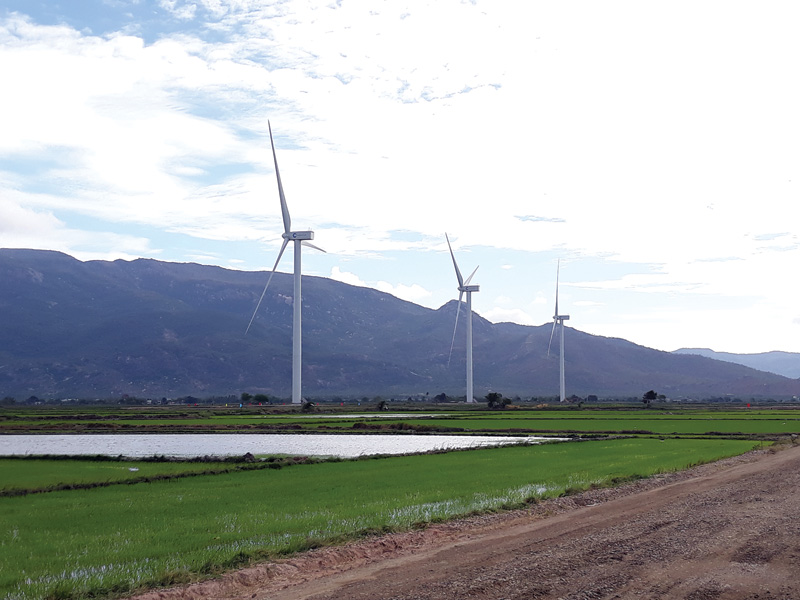 Nhà máy Điện gió Đầm Nại (tỉnh Ninh Thuận). Ảnh: Tuấn Kiệt