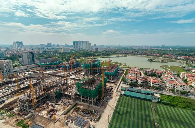Hình ảnh nhìn từ trên cao của Dự án An Bình City - Một trong những dự án có căn hộ đủ điều kiện mua bán.