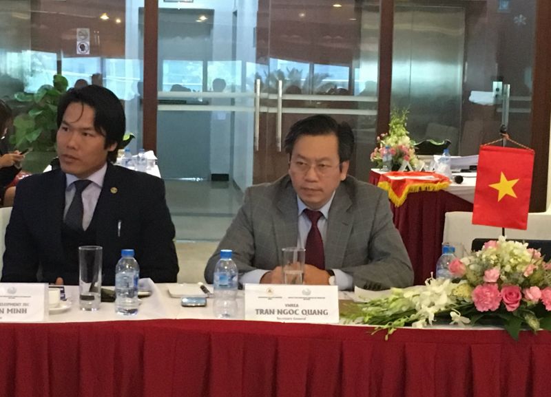 Ông Trần Ngọc Quang – Tổng Thư ký Hiệp hội BĐS Việt Nam, đại diện cho phía Việt Nam đề xuất cần xây dựng được cơ sở dữ liệu của các tu nghiệp sinh khi về nước. 