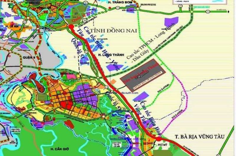 Tuyến đường cao tốc Biên Hòa - Vũng Tàu sẽ chạy song song với quốc lộ 51.