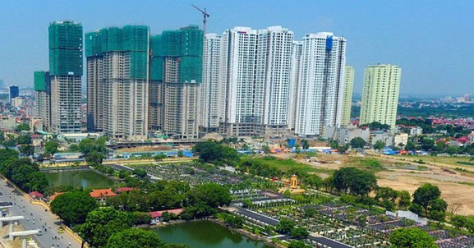 tâm điểm nguồn cung trên thị trường bất động sản tại Hà Nội tập trung tại các quân Thanh Xuân, Hà Đông, Mỹ Đình.