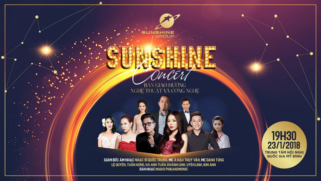 Đại nhạc hội tri ân khách hàng của Sunshine Group có sự tham gia của nhiều ngôi sao nổi tiếng.