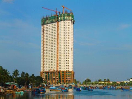 Toàn cảnh dự án Mường Thanh - Khánh Hòa đang được xây dựng