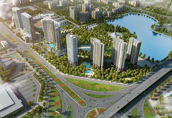 Phối cảnh Tổ hợp công trình thương mại, dịch vụ, văn phòng và nhà ở  D’. Capitale -  Trần Duy Hưng