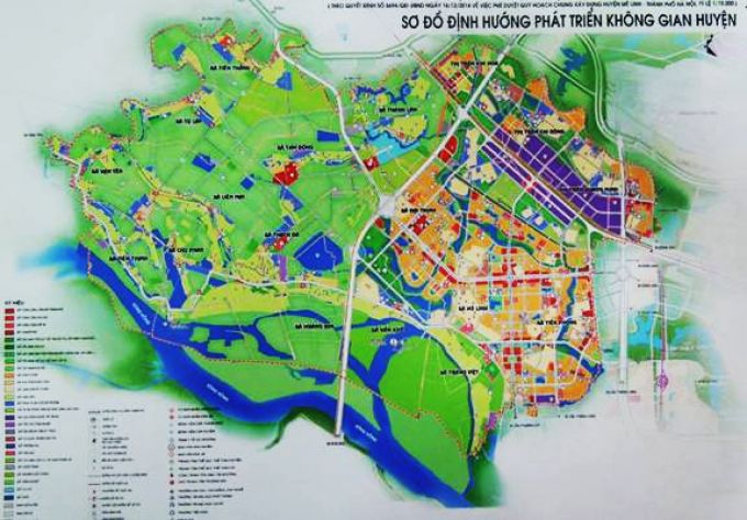 Thị trấn Kim Hoa sẽ là trung tâm hành chính, chính trị, kinh tế, văn hóa, xã hội mới của huyện Mê Linh (Ảnh: Kinh tế & Đô thị)