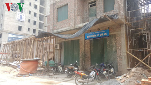 Dự án tại 129D Trương Định, quận Hai Bà Trưng đang bị đình chỉ thi công vì sai phạm