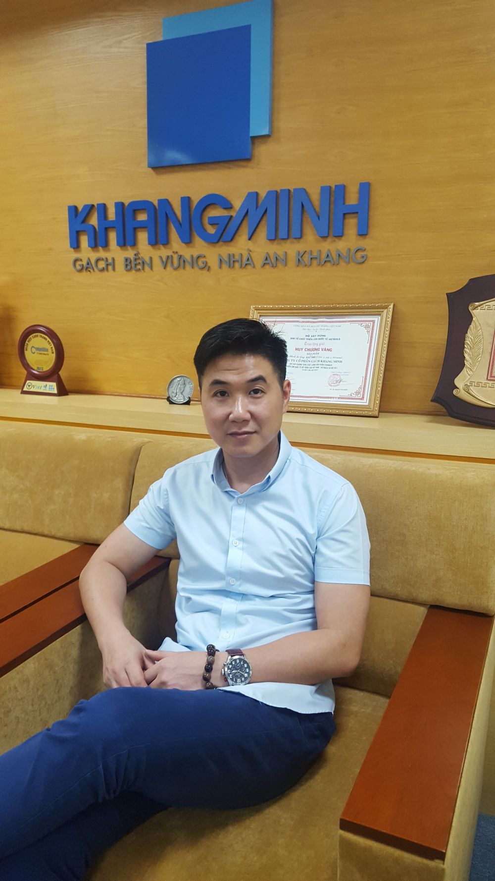 Ông Lê Hoài An - Giám đốc điều hành Công ty CP gạch Khang Minh