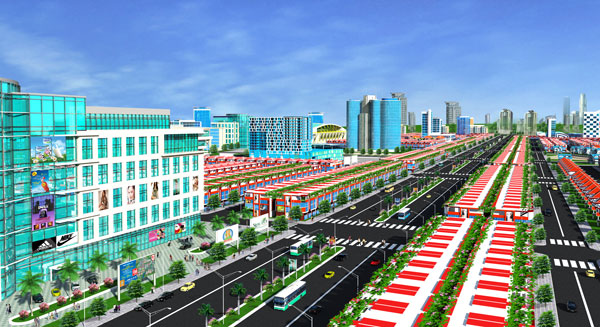  Phối cảnh dự án RichHome 2 - điển hình cho mô hình Khu đô thị tiện ích khép kín do Công ty Địa ốc Kim Oanh triển khai.