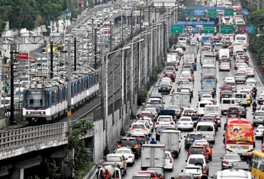 Manila 2014: Ô tô dày đặc hai bên LRT
