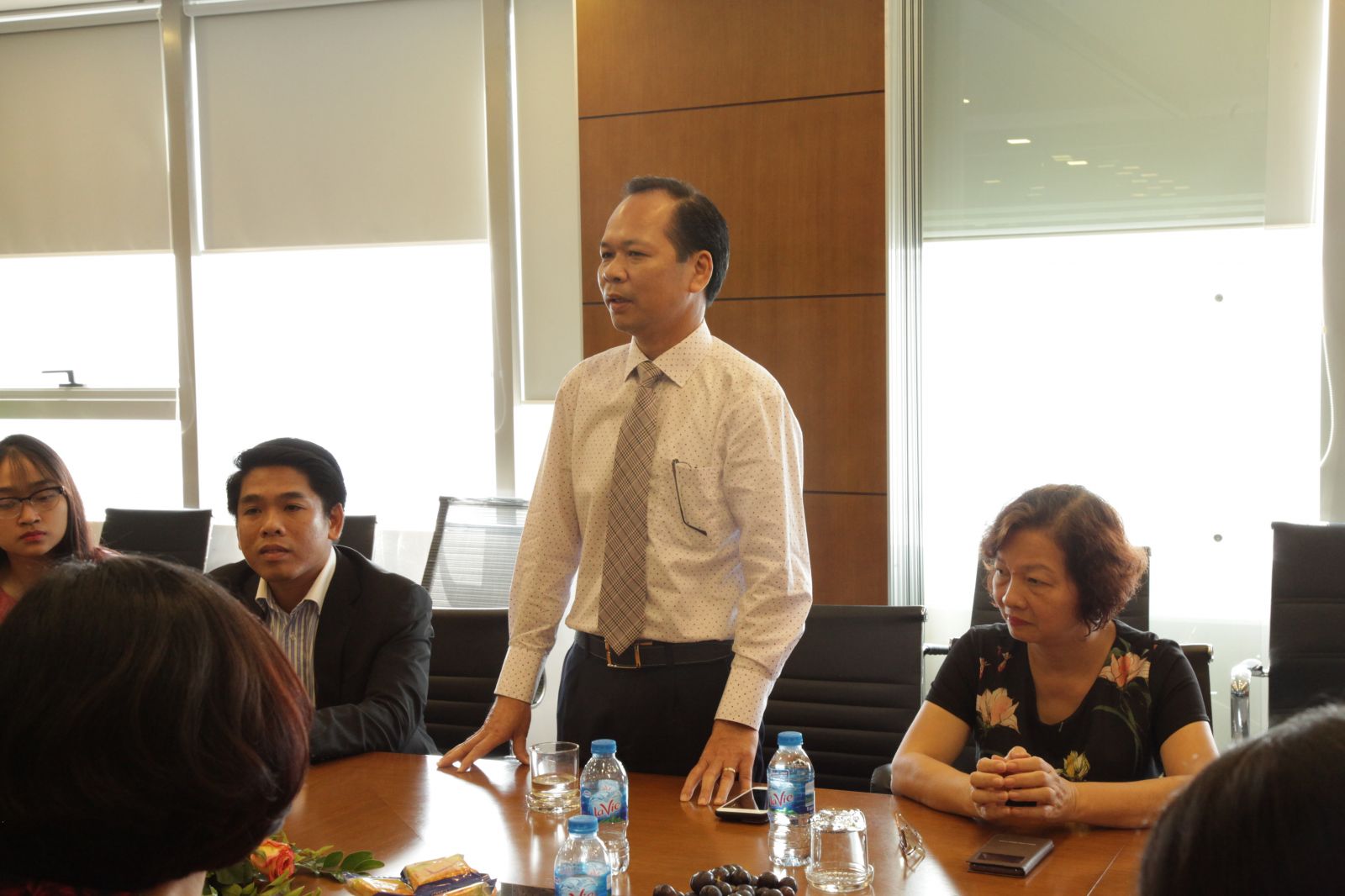 Ông Ngân Văn Chuyên - Phó TGĐ Tập đoàn GFS phát biểu tại buổi lễ