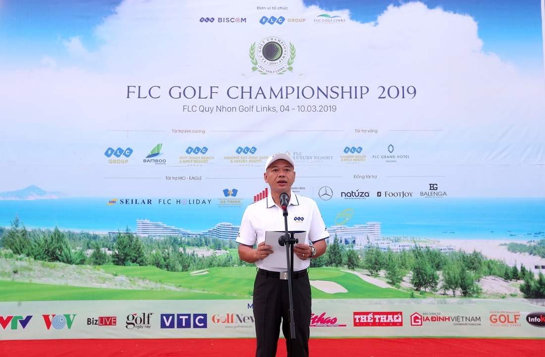 Ông Đào Nam Phong – Phó TGĐ Tập đoàn FLC phát biểu tại Lễ khai mạc