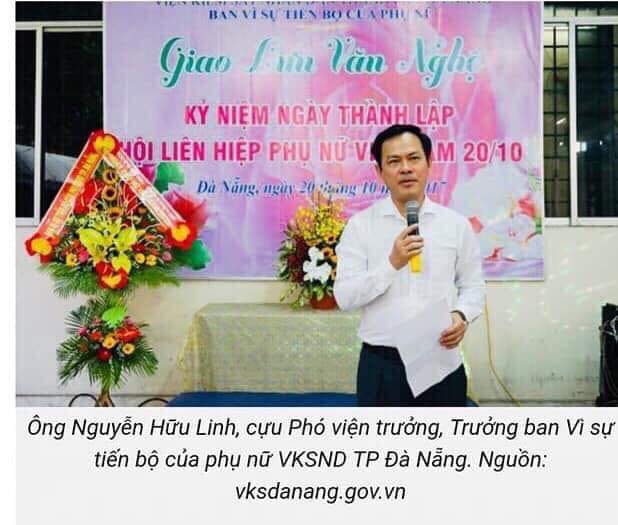 Ông Nguyễn Hữu Linh, cựu Phó Viện trưởng VKSND TP Đà Nẵng xác nhận ông chính là người xuất hiện trong clip 