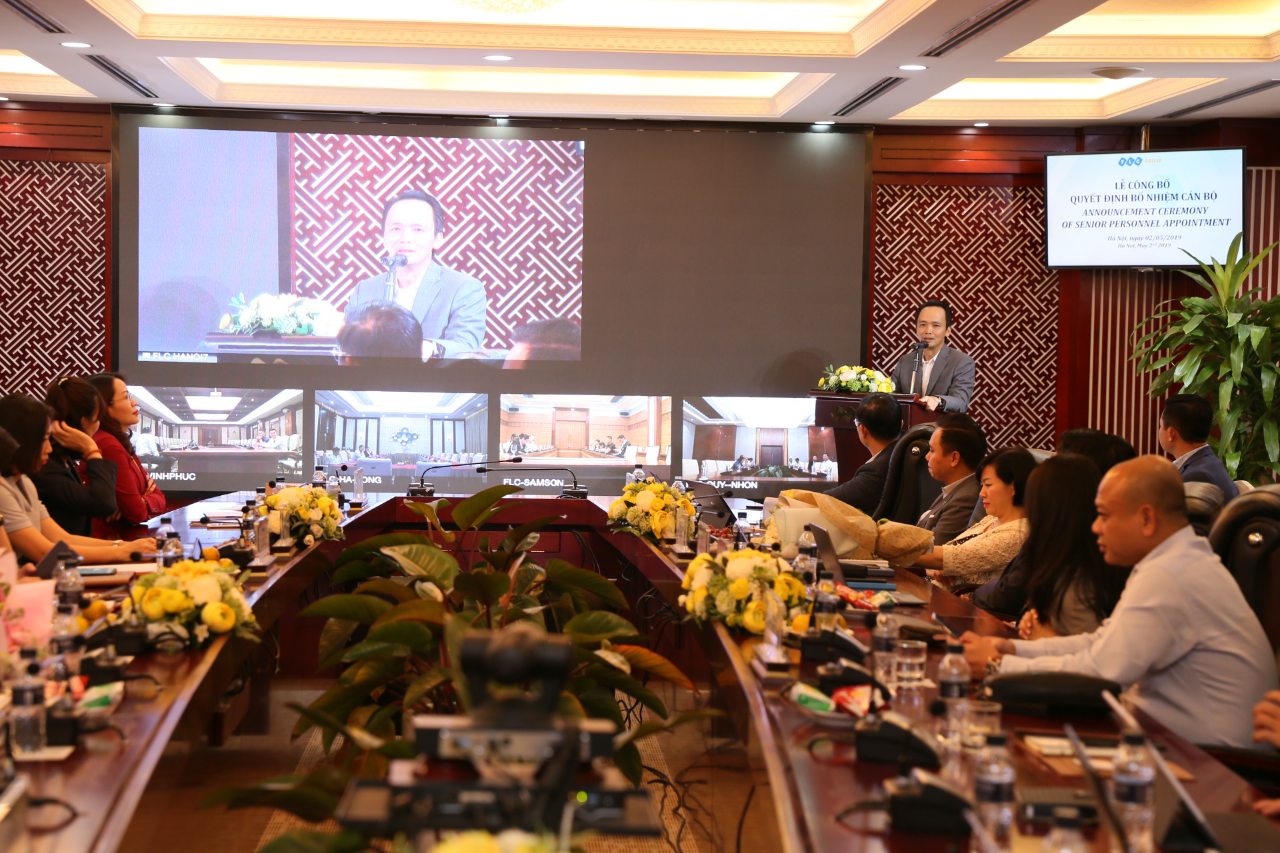 Ông Trịnh Văn Quyết – Chủ tịch HĐQT Tập đoàn FLC, Chủ tịch kiêm Tổng Giám đốc Hãng hàng không Bamboo Airways phát biểu tại buổi lễ