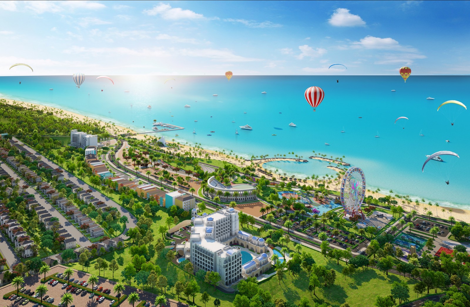 Khi hoàn thành NovaWorld Phan Thiết sẽ là tổ hợp nghỉ dưỡng giải trí quy mô thuộc hàng lớn nhất nhì tại địa phương, mục tiêu thu hút nhóm du khách quốc tế có khả năng chi trả cao