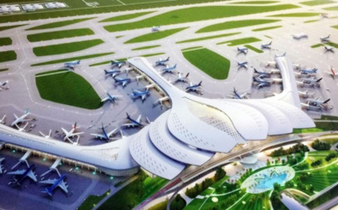Phối cảnh dự án sân bay quốc tế Long Thành (huyện Long Thành, tỉnh Đồng Nai). 