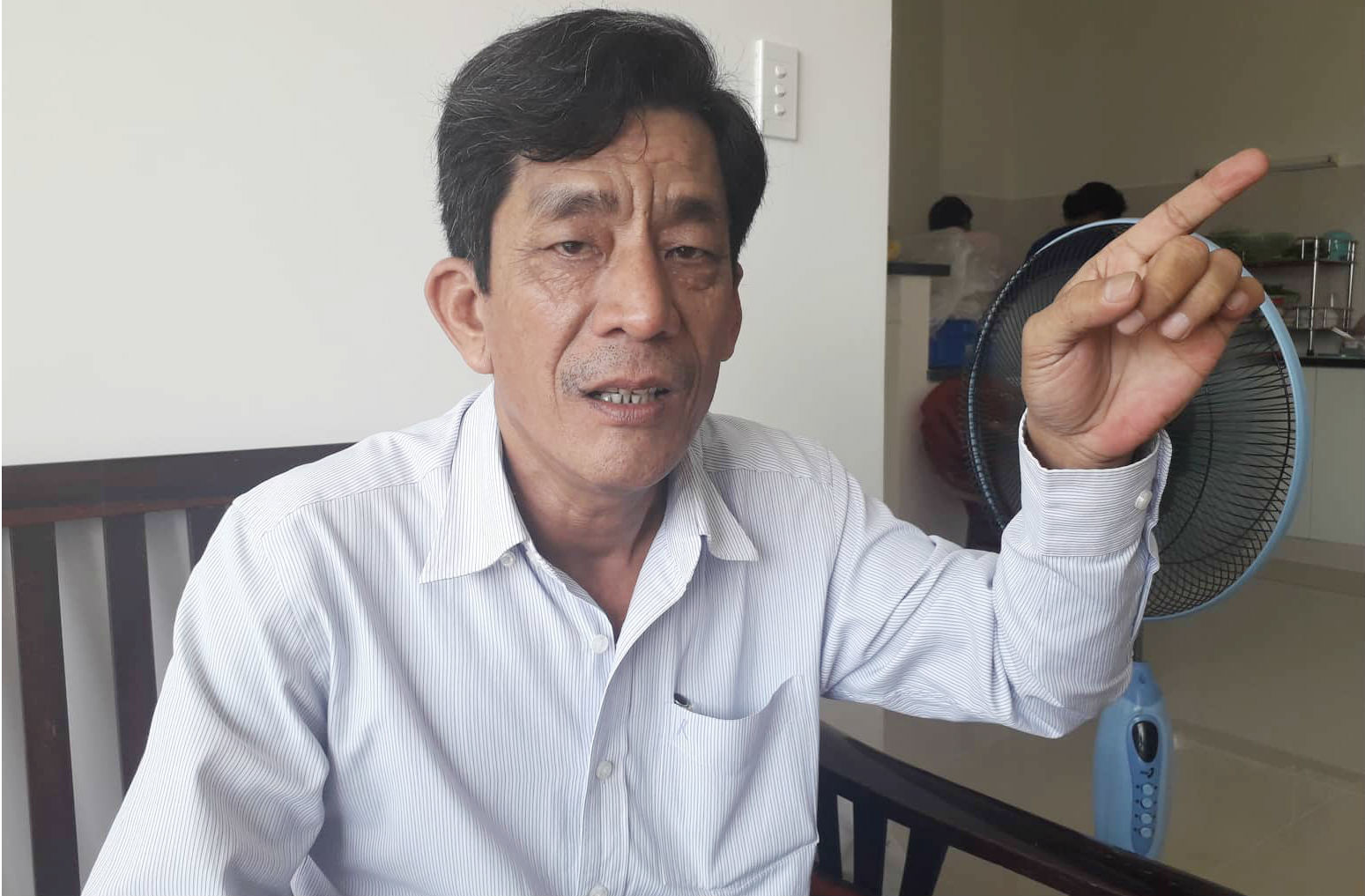 Ông Nguyễn Văn Lung nói rằng không đồng tình với chính sách đền bù dự kiến của chính quyền TP.HCM về khu đất 4,3 ha ngoài ranh quy hoạch Thủ Thiêm