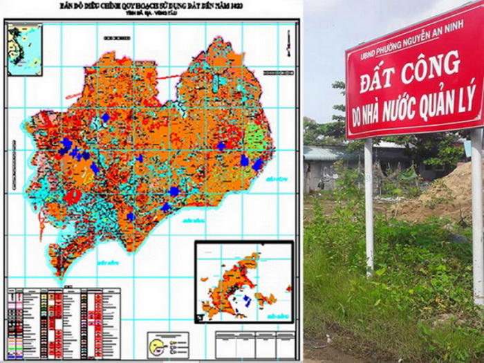 Sở TN&MT đã công bố điều chỉnh quy hoạch, kế hoạch sử dụng đất đến năm 2020 tỉnh Bà Rịa - Vũng Tàu