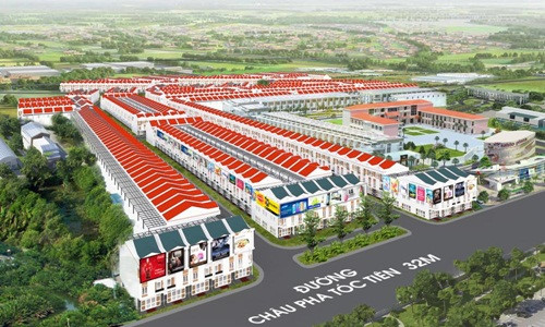  Dự án Khu dân cư Alibaba Tân Thành có quy mô 13ha với 860 nền đất. Ảnh: Diaocalibaba. 