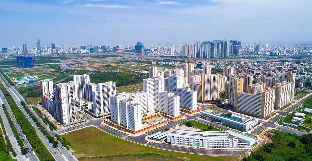 Toàn cảnh khu tái định cư 38,4 ha căn hộ Bình Khánh, quận 2