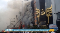 Cháy lớn thiêu rụi 4 ngôi nhà trên đường Trần Thái Tông