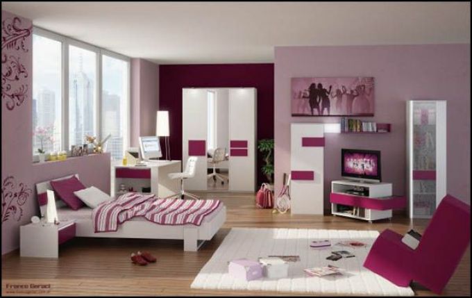 Con gái bạn là người kén chọn màu sắc thì bạn cũng nên chọn những màu sắc và kết hợp chúng thật chuyên nghiệp như mẫu nội thất phòng ngủ này