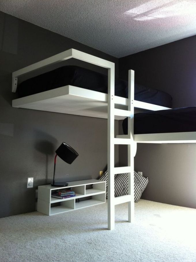 Nếu 2 cậu nhóc thích sự sáng tạo, hãy cho chúng mẫu nội thất phòng ngủ này, đơn giản, độc và lạ