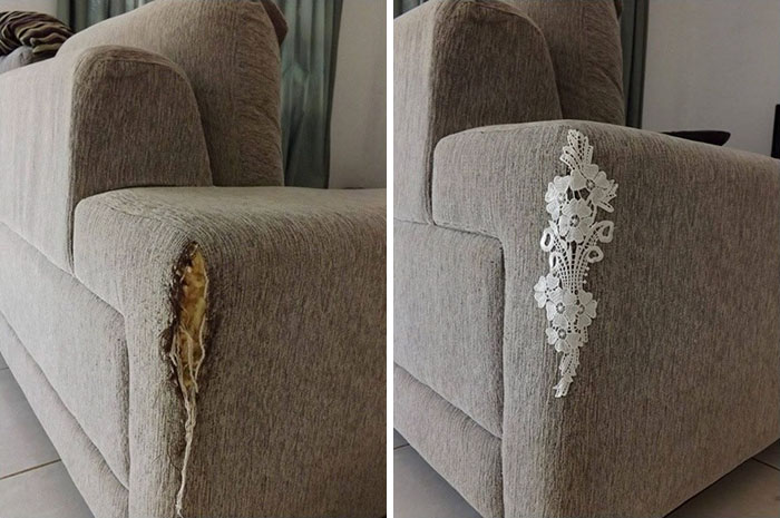 Sofa rách rồi lại không rách
