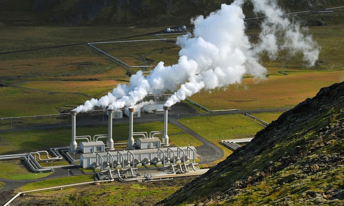 Một trạm địa nhiệt ở Iceland. Thủ đô của quốc gia này đã đạt được mục tiêu 100% năng lượng tiêu thụ đến từ các nguồn tái tạo.