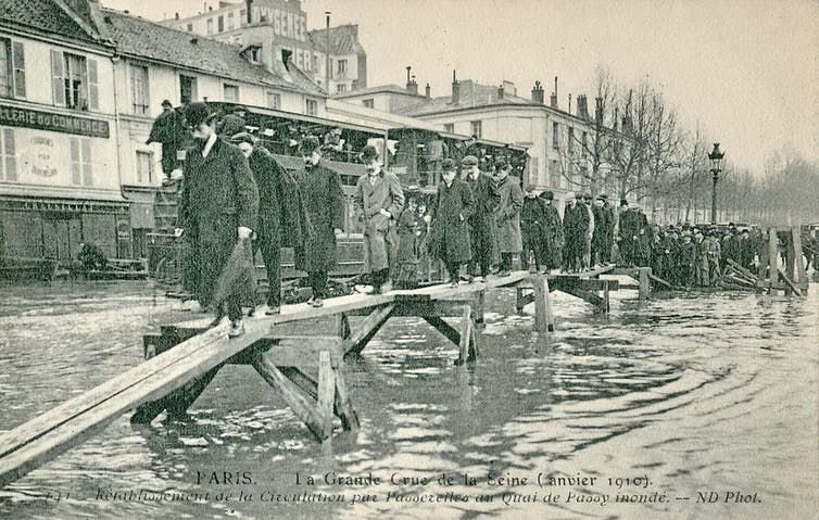 Trận lũ lịch sử Seine, Passy, Paris vào tháng 1/1910. Điều này liệu có trở nên thường xuyên hơn trong tương lai?