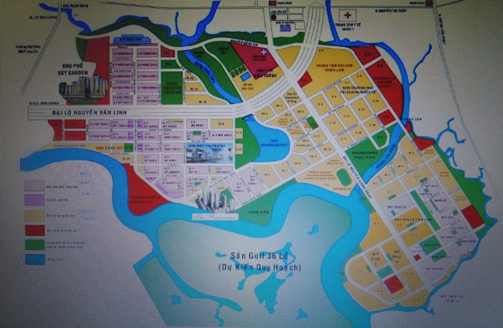 Tổng thể quy hoạch KĐT Phú Mỹ Hưng (Quận 7, TP Hồ Chí Minh)
