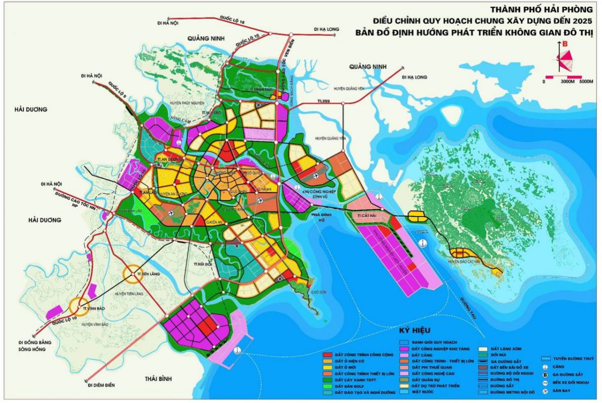 Quy hoạch đô thị TP. Hải Phòng tới năm 2025.