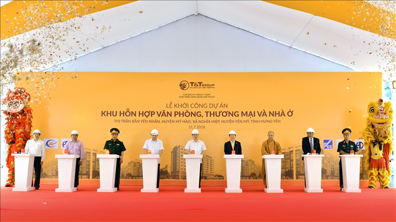 Lễ khởi công của dự án đầu tiên bất động sản tại Hưng Yên của Tập đoàn T&T