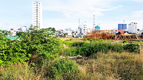 Cận cảnh sự chậm tiến độ của Dự án khu dân cư cồn Tân Lập (phường Xương Huân, TP Nha Trang, tỉnh Khánh Hòa) 