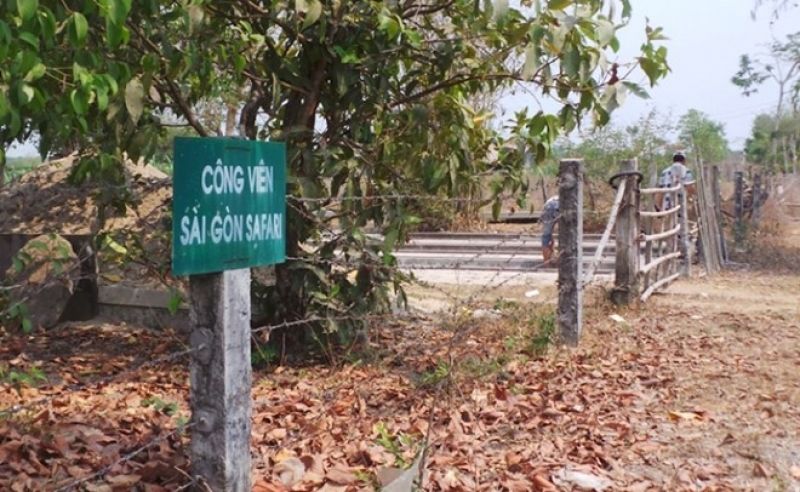 Dự án công viên Sài Gòn Safari vẫn chưa có dấu hiệu triển khai sau nhiều năm nhận đất. Ảnh: V.D