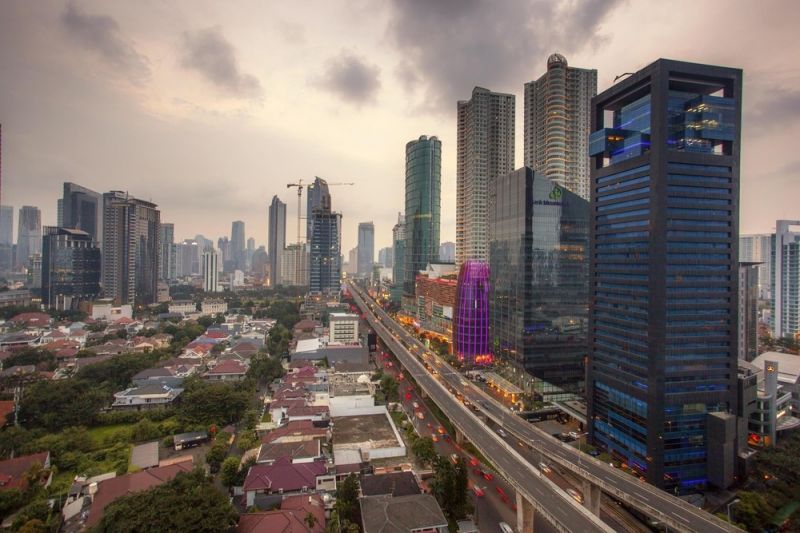 Jakartar nhìn từ trên cao (Ảnh:Indonesia. Andreas H/Shutterstock)