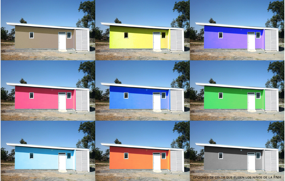 Nhà khung nhôm với tường bằng gỗ thông Social Rural Housing FNH/Pontifical Catholic University of Chile team - Rancagua, Chile