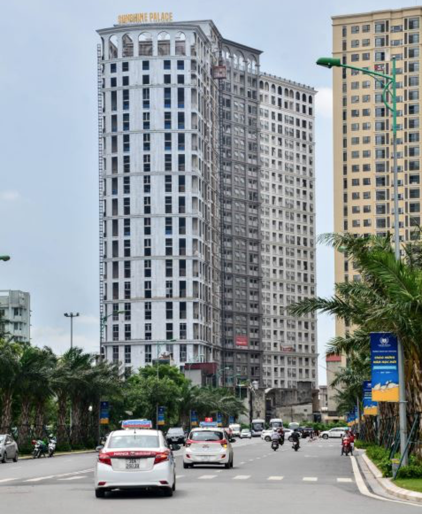 Nằm trên tuyến đường trọng điểm được quy hoạch của quận Hoàng Mai, Sunshine Palace là dự án chiếm được lòng tin của khách hàng