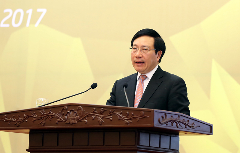 Phó Thủ tướng Phạm Bình Minh phát biểu tại Lễ tổng kết - Ảnh: VGP/Hải Minh