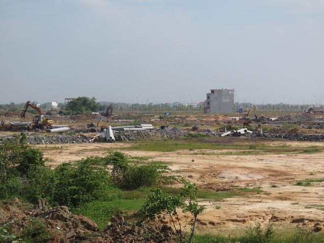 Dự án khu đô thị Long Hưng đang triển khai trên phần đất trước kia là ruộng