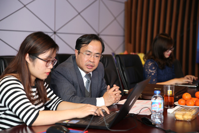 Luật sư Chu Mạnh Cường tại buổi giao lưu trực tuyến