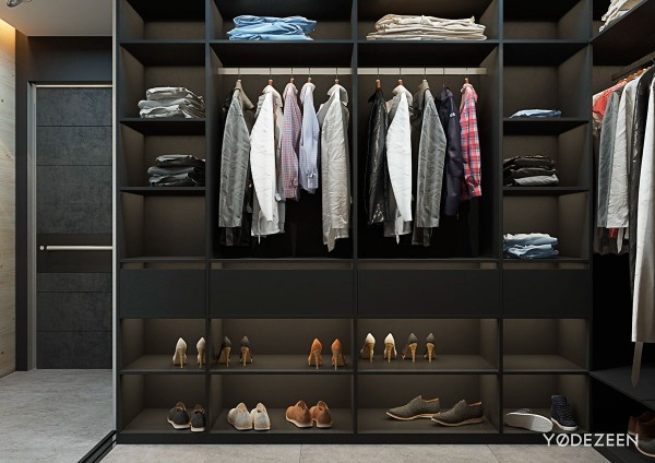 Cách sắp xếp thông minh cũng làm cho tủ quần áo có cảm giác rộng rãi hơn nhiều so với thực tế.