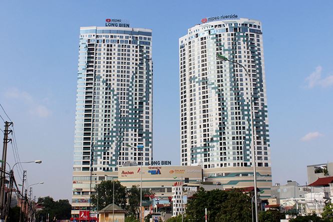 Trung tâm thương mại và căn hộ MIPEC Long Biên số 2 phố Long Biên 1 (quận Long Biên) của Công ty CP Hóa dầu Quân Đội