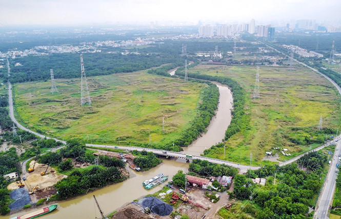 Khu đất 32 ha đã được QCG trả lại cho Công ty Tân Thuận (Ảnh: Sơn Sơn/Thanh niên) 